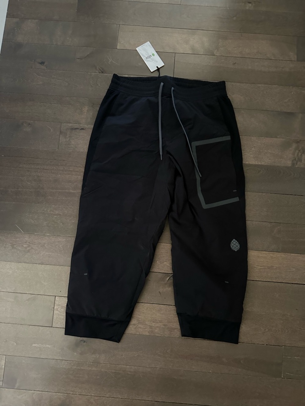 Stio Black Men's Jogger Sweatpants with Reflective Trim